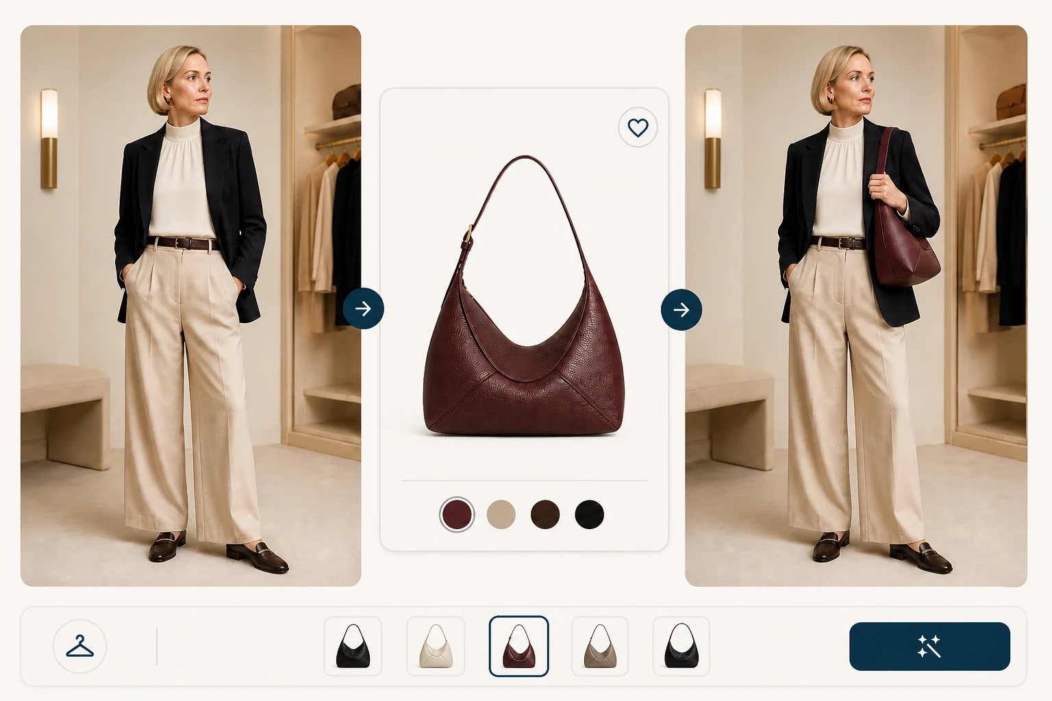 Yevron bag virtual try-on AI preview thumbnail