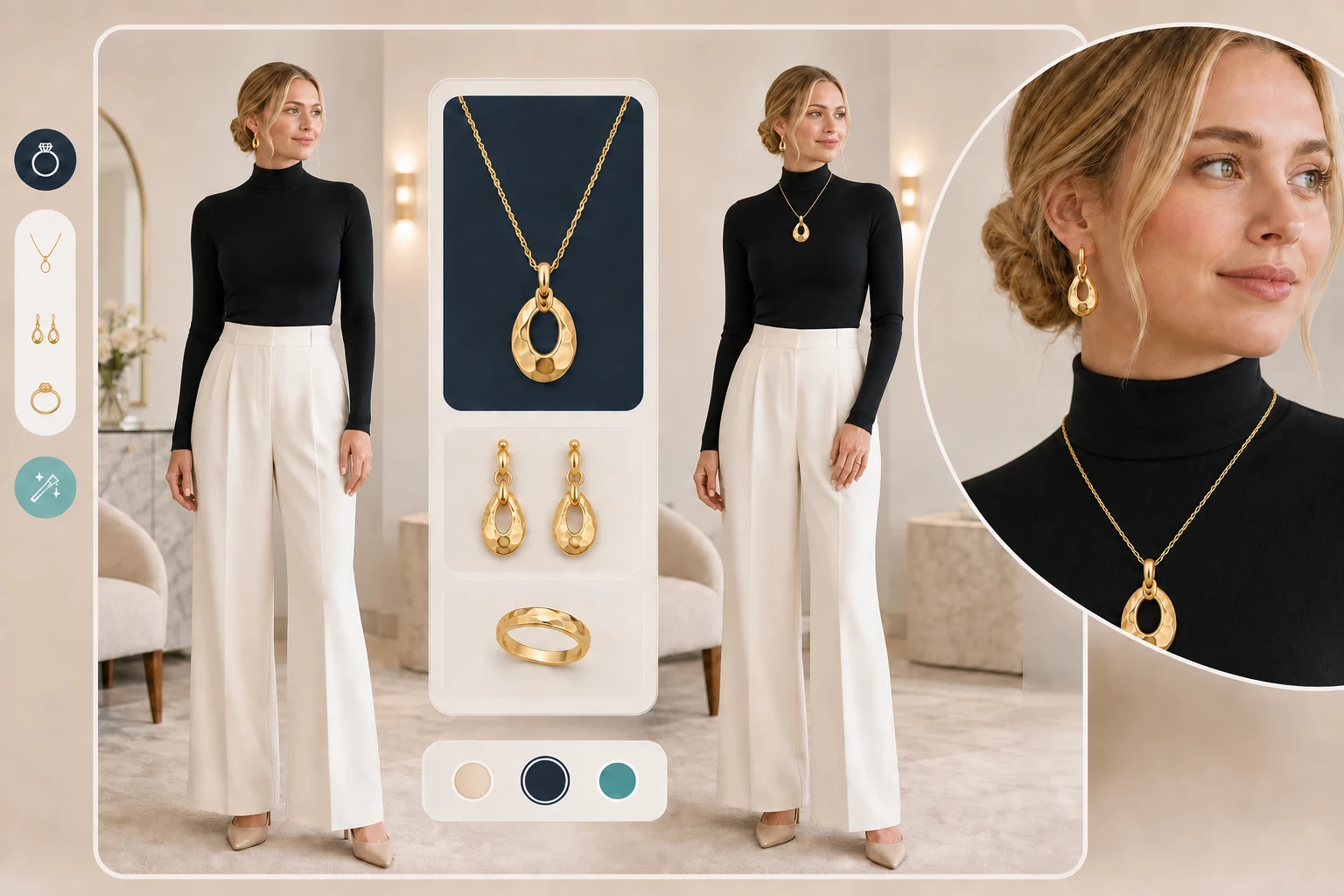 Yevron jewellery virtual try-on AI preview thumbnail