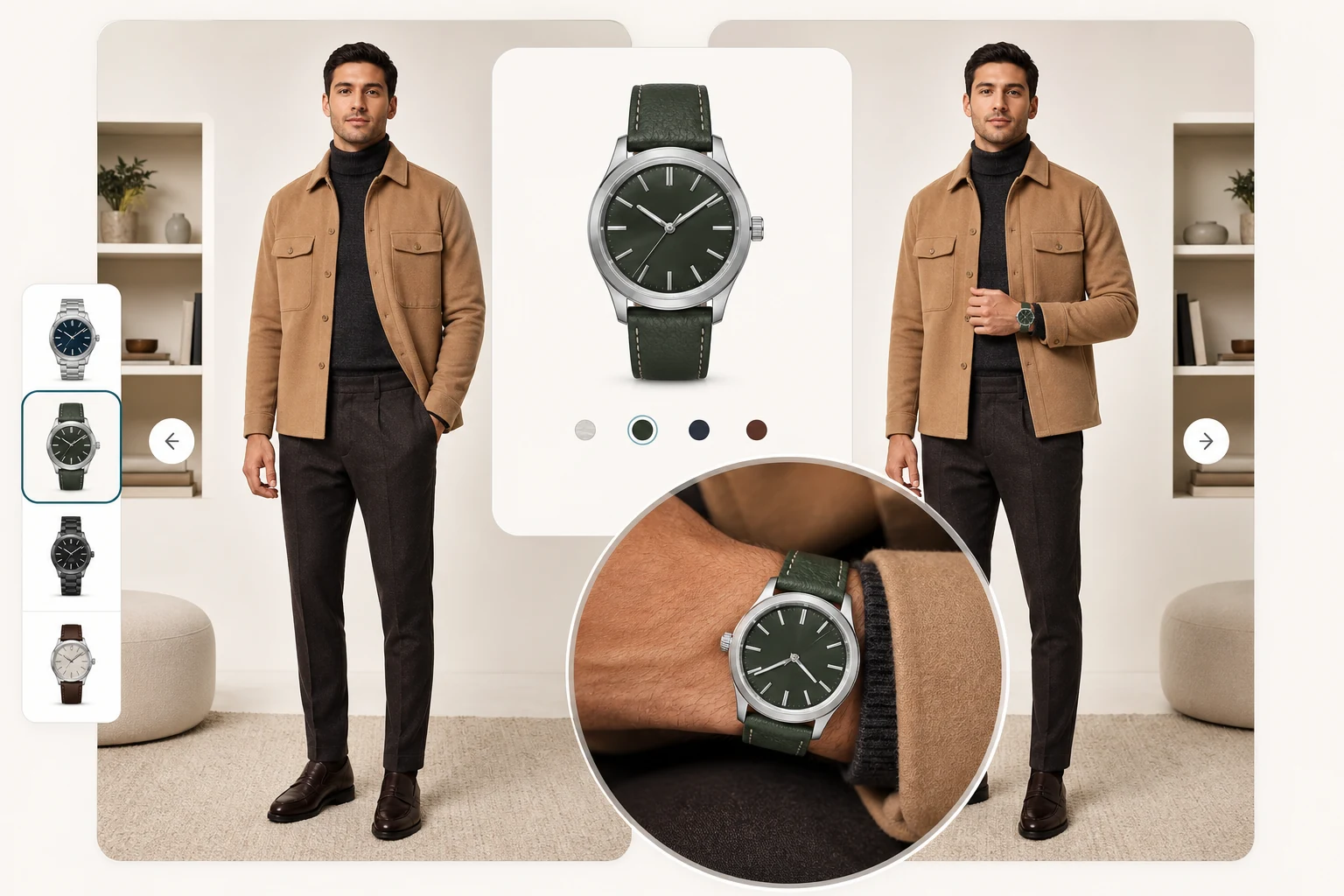 Yevron watch virtual try-on AI preview thumbnail