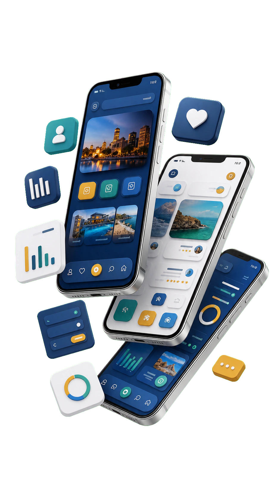 Yevron mobile app development services for iOS, Android, and cross-platform products